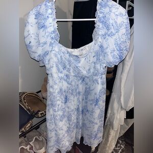 TCEC Puff Sleeve Mini Dress